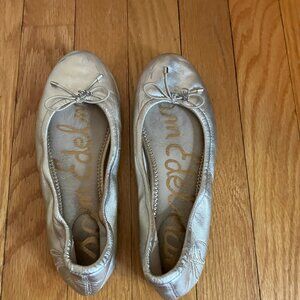 Sam Edelman gold Felicia ballet flats for kids